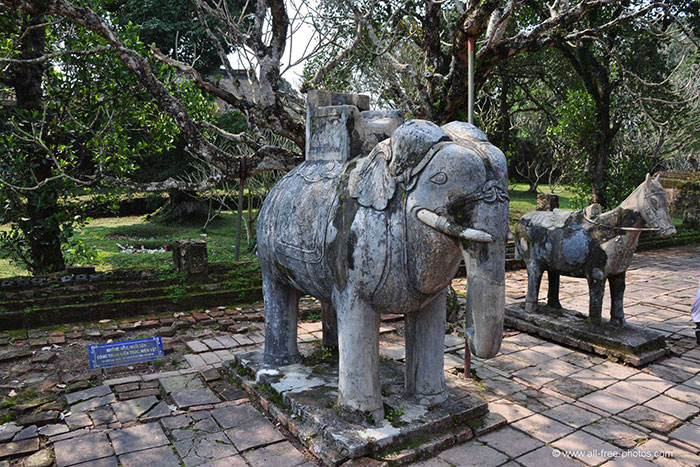 hue city tu duc tomb elephant